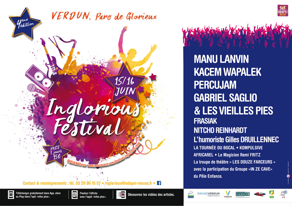 Inglorious Festival 2018 concert à Verdun en Meuse