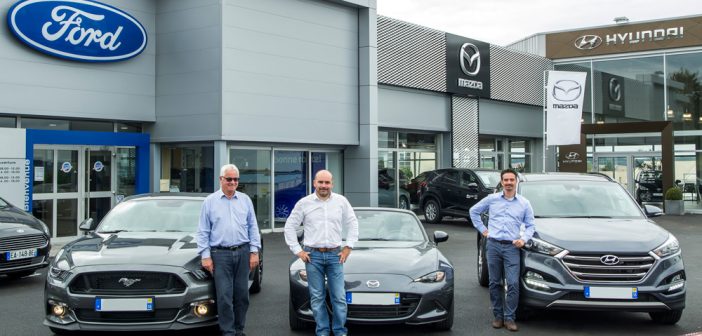 Equipe JM Automobiles : De gauche à droite : José, Stéphane et Fabien Moretto.