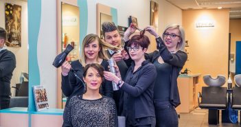 Equipe Tchip Coiffure Verdun : Ophélie (x2), Tony, Anne-Laure et Aliciane.