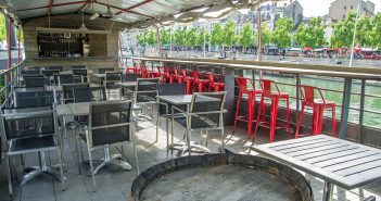 Nouveau bar d'été sur le pont, La Barge à Verdun