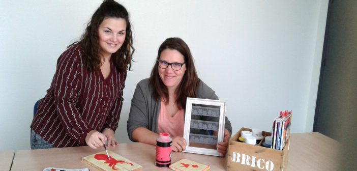 Emeline Perrin (UCIA de Bar-le-Duc) et Mélanie Fagot (Com. d’Agglomération) ont travaillé de concert à l’organisation de ce 1er salon du DIY