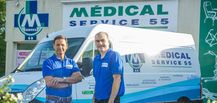 Jacques De Magalhaes et Bruno Gilot de chez Médical Service 55