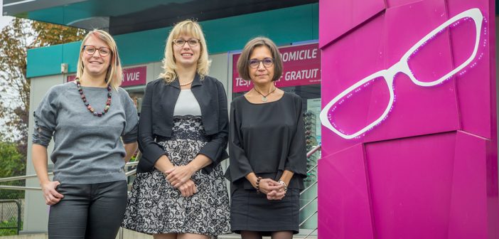 Angélique Cailly et Claire Léonard réunie chez Passion Opticien à Dieue sur Meuse
