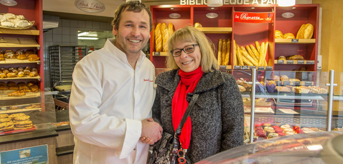 Corine, l'heureuse gagnante du jeu de la galette des rois organisé par Renaud