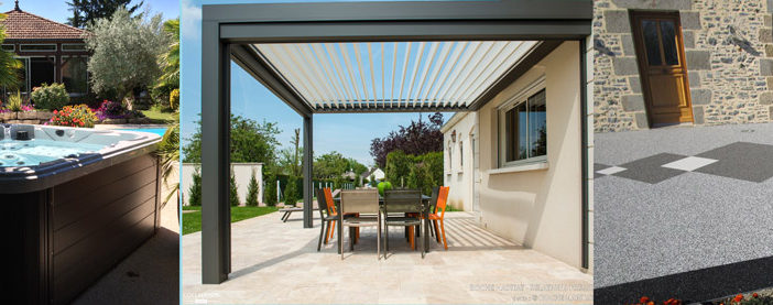 SPA d'extérieur, pergolas et tapis de marbre en Meuse et Haute-Marne