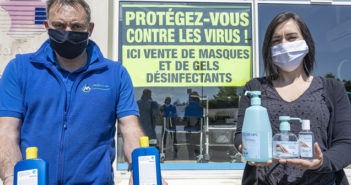 Masques et gel hydroalcoolique à Verdun en Meuse