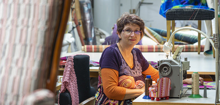 Valérie Torghele, tapissière à Bar le Duc en Meuse