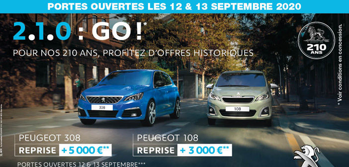 Peugeot : Portes ouvertes septembre 2020 à Belleville sur Meuse