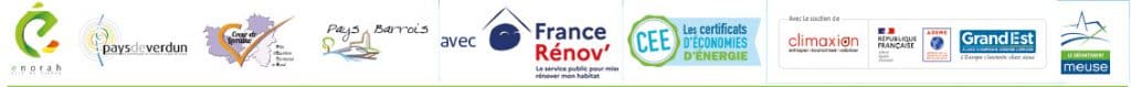Logos financeurs aides à la rénovation énergétique en Meuse
