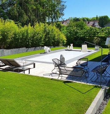 Plage de piscine à Verdun en Meuse