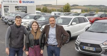 Pierre Andreux, Lisa Moretto (conseillère commerciale : 06 71 64 69 91) et Christophe Gueudet (chef des ventes : 06 09 56 33 88), vous accueillent côté Nissan et Suzuki