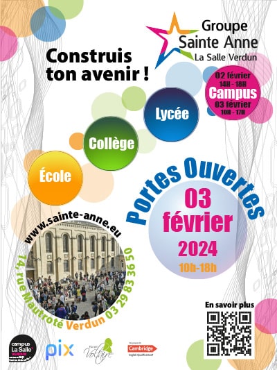 Portes ouvertes le 3 février 2023