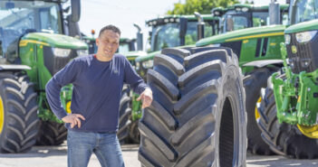 Pneus agricoles à Stenay en Meuse