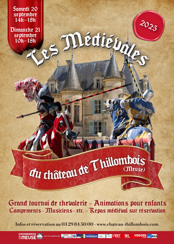 Affiche Fête médiévale au château de Thillombois, en Meuse