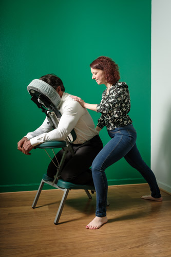 Massage bien-être au travail