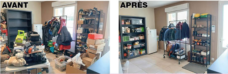 Avant, après, que la maison ait été rangée par Sofyscope